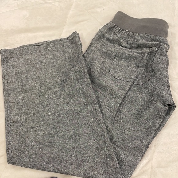 New York & Company Soho Street, Linen Drawstring Wide Leg Pants, Size XS - Picture 3 of 3